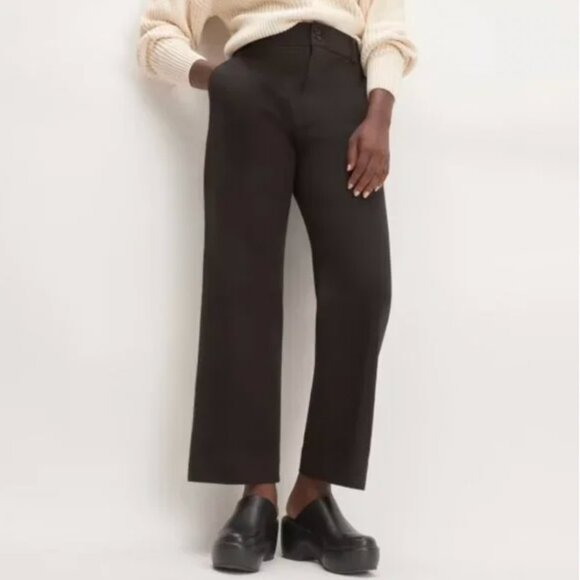 NWT Everlane The Organic Kick Flare Pant Womens 0 Black - Picture 2 of 13